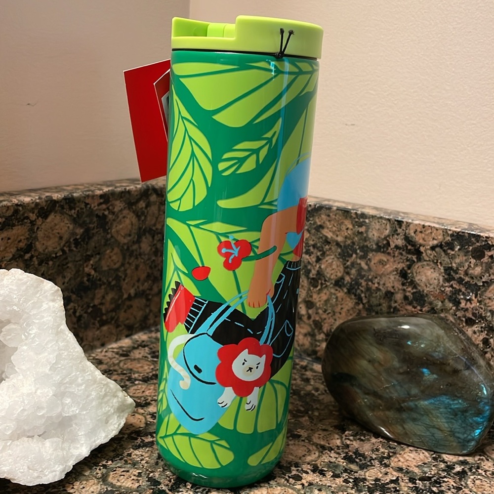 Starbucks Limited Edition Monyee Chau Artist 16oz Stainless Hot/Cold Tumbler NWT - Picture 7 of 11